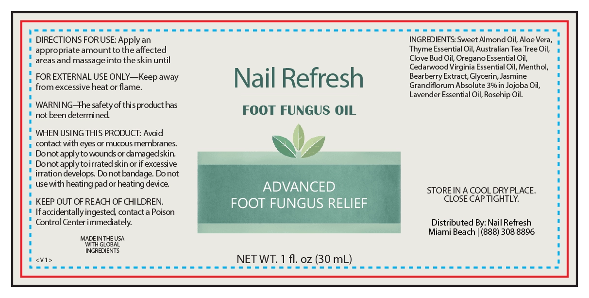 Nail Refresh supplement facts label